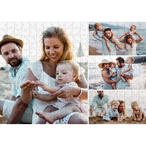 Puzzle Personnalis&eacute; avec Votre Photo 1000/500/300/120 Pi&egrave;ces Adultes et Enfants en Bois-Puzzle en personnalis&eacute; &agrave; partir de Votre Propre Image,Cadeau personnalis&eacute; - Cadeau Original (jieyangsm, neuf)