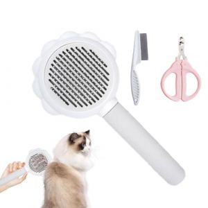 Kit de toilettage pour animaux de compagnie 3 pièces, kit de nettoyage pour animaux de compagnie 3 pièces | Coupe-ongles pour chat à deux trous de coupe,Kit de soins capillaires pour chats, pour la ma (cayam, neuf)
