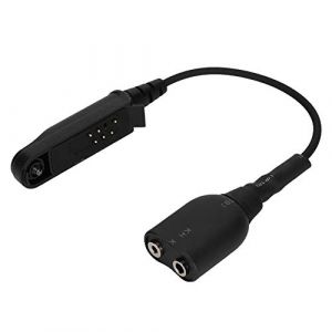 Tangxi C&acirc;ble Talkie-walkie &agrave; 2 Broches, c&acirc;ble de Type K &agrave; 2 Broches Compatible avec Le Port pour Casque Baofeng BF-9700 A-58 UV-XR UV-5S GT-3WP UV-9R Plus, Interface K (Pusokei, neuf)