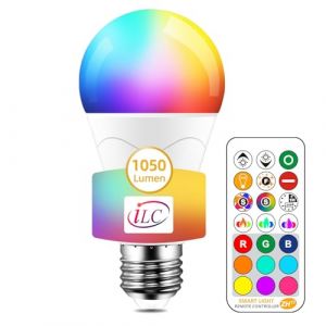 iLC 85W &Eacute;quivalent Ampoule Led Couleur Changement de couleur Dimmable E27 Edison RGBW T&eacute;l&eacute;commande Compris (FireLion Direct, neuf)