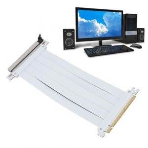 ciciglow C&acirc;ble Riser PCIE 5.0 X16, C&acirc;ble D'extension GPU Flexible Haute Vitesse 128Gbps PCI Express Gen5.0 X16 C&acirc;ble de Carte Riser GPU (20cm) (Sharainny, neuf)