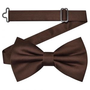 MAIANY NœUds Papillon Homme, Avec Gancio RéGlable, NœUd Papillon Classique Pré- Noué Pour Costume, IdéAl Pour Les Mariages Pour Hommes, NœUd Papillon Pour Dames (Marron) (MAIANY, neuf)