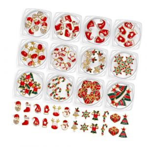 Santa Nails Charme Snowman Nails Art Décoration Alliage Ongles de Noël Art Pendentif Ongles Alimenter les Ongles de Noël Art Charms Gants Ongles Pendentif Art Pendentif Belle Magie des Ongles Bonhomme (YIHl, neuf)
