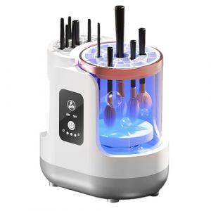 Automatique Nettoyeur de Pinceaux de Maquillage,Outil De Lavage Automatique &Agrave; S&eacute;chage Rapide,Nettoyeur &Eacute;lectrique pour Pinceaux &agrave; Maquillage - pour Artistes Passionn&eacute;s Famille &agrave; Domicile (WenpingStore, neuf)