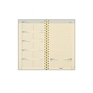 Recharge pour agenda BREPOLS Notaplan &agrave; spirales - 9x16cm - 1 semaine sur 2 pages - 2026 (FOURNITURE DISCOUNT, neuf)