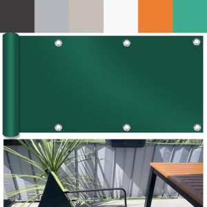 Ufamiluk Brise Vue terrasse 0,85m x 3m Balcon Ext&eacute;rieur Imperm&eacute;able UV R&eacute;sistant Vent Protection Toile Brise Vue Jardin pour Patio Balcon Terrasse Jardin 85x300cm Vert (JINYUN, neuf)
