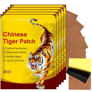 FENYW 40 Pièces Patch Anti Douleur, Patchs Anti-Douleur, Patch Chauffant, Patchs De Soulagement De La Douleur, Patchs de Tigre Chinois Pour Douleurs Cou,Nuque,Epaules (YIJIA-EU, neuf)