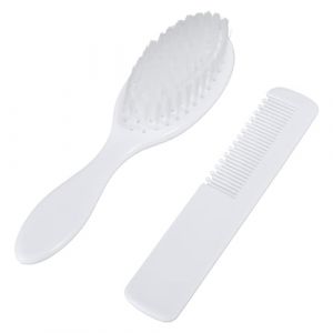 Cadeau parfait pour f&ecirc;te pr&eacute;natale et liste de naissance (ensemble brosse &agrave; cheveux et peigne) 2 brosses &agrave; cheveux blanches et peigne pour liste de mariage coupe-vent imperm&eacute;able pour homme (DRAJJNPC, neuf)