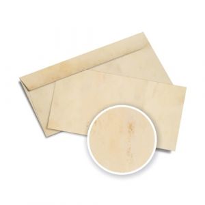 Enveloppe Vintage | 50 Envelopes | Beige| Format DIN A4 (21,0 x 29,7 cm) | 90 g/m² grammage | imprimé recto-verso, convient à toutes les imprimantes (3w websolution GmbH, neuf)