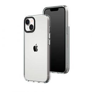 RhinoShield Clear Compatible avec [iPhone 14/13] | Résiste au jaunissement, Haute Transparence, Coque de Protection Personnalisable Clear - Noir Contour objectifs Photo (RhinoShield - Evolutive Labs, neuf)