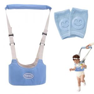 Harnais Bebe Marche,R&eacute;glable Bretelles Aide &agrave; la Marche,Aide &agrave; la Marche pour B&eacute;b&eacute;,B&eacute;b&eacute; Marche Protection Ceinture,Maille Aide &agrave; la Marche,avec Coussinets de Genou,Respirante,pour B&eacute;b&eacute; 8-36 Mois (Vinne Lean, neuf)