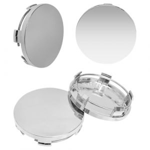 Quesuc Cache moyeu,4 Pièces Cache Moyeu Voiture Cache-Moyeux ABS Cache Jantes DIY Chapeau de Moyeu de Voiture Cache de Roue Centrale Décoration Moyeu de Roue Accessoires Auto(Argent) (LUXURY SPENDINGS, neuf)