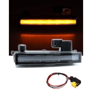 Feu de Gabarit LED Orange 24V Feu d'Encombrement avec Câblage Éclairage de Visière Pare-soleil Camion Compatible avec Scania R S G 2016+ (JJ AUTOBITS, neuf)