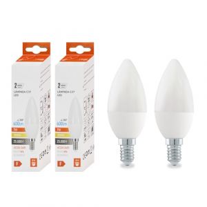Maxled, Light is Led! Lampe Led 2 Pôles Culot E14, Ampoule Blanc Chaud 3000K Forme Bougie C37, 7W 600 Lumens, Remplace Une Ampoule À Incandescence 50w, 200° 230V (KeLink (Zhongshan) Technology Co.,Ltd., neuf)