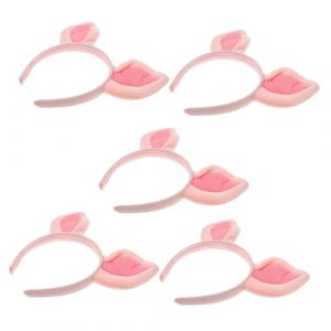 Veemoon 5pi&egrave;ces Lot De Bandeaux Oreilles De Cochon Pour Cosplay Accessoires De D&eacute;guisement Animal Serre-t&ecirc;te Mignon Pour Cheveux Pour Halloween F&ecirc;tes Et D&eacute;guisements (Quiet Window, neuf)