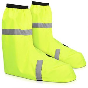 Navaris Guêtre pour Chaussures - 1x Paire Couvre-Chaussure Imperméable Contre Neige Pluie - Jambières Protection VTT Chasse Ski Randonnée (KW-Commerce, neuf)