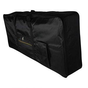 didatecar Étui De Piano Électronique À 61 Touches Clavier Housse Étui Sac De Protection pour Synthétiseur Piano Électrique Padded Case Housse, Tissu Oxford Imperméable, 99.5x40x13cm (Well buy, neuf)