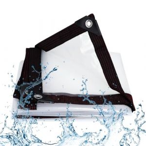 BKOOKYY Bâche Transparente avec Oeillets 5x10m, Bache Exterieur Impermeable, Bâches De Protection Étanche, Indéchirable Et Coupe-Vent Indéchirable, pour Meubles De Jardin Terrasse Tente (LIUJUNHUI的店, neuf)