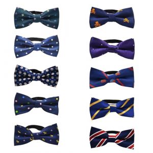TopTie Lot de 10 nœuds papillon réglables pour chien, Chien Chiot Collier Noeud Papillon Pet Cravate Noeud Papillon Collier Chat Mignon pour Chiot Chaton,Durable Et Confortable (Kupaiku, neuf)