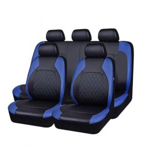 9 Pi&egrave;ces Housse Siege Voiture pour Renault Clio 4, Cuir Ensembles Housses Si&egrave;ge Protection Housses Siege Avant Arri&egrave;re Respirant Non Slip Set,B/Blue (Uinctd, neuf)