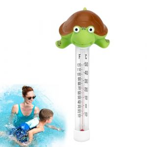 Thermom&egrave;tre Pour Eau De Piscine - Moniteur De Temp&eacute;rature Pour Bassin Et &Eacute;tang | Capteur Pr&Eacute;cis Avec Grand &Eacute;cran Design Forme Animale Pour Spas, &Eacute;tangs &Agrave; Poissons Et Bassins (lanotebleue, neuf)