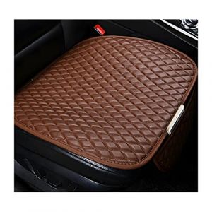 CGEAMDY 2 Coussin Voiture Siege, en Cuir PU, Coussin de Siège de Voiture, Housse de Siège Auto, Protecteur de Siège de Voiture Avant Super Doux Confort, pour Camion, SUV, Fourgonnette (Café) (CGE Auto, neuf)