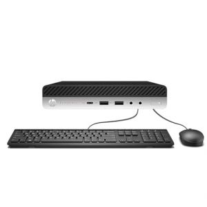 HP EliteDesk 705 G4 Mini PC de bureau AMD Ryzen 5 Pro 2400G, RAM 16 Go, SSD 512 Go, WiFi, Bluetooth, clavier QWERTY am&eacute;ricain, Windows 11 Pro (reconditionn&eacute;) (KDSHAN EU Store, neuf)