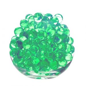 Perles d'eau - 6000 Pi&egrave;ces D&eacute;coratives - 50 g Billes Hydrogel Water Beads pour Remplissage de Vase Perles Flottantes Fabrication de Bougies Centre Table de Mariage Arrangement Floral 1 (Vert &eacute;meraude) (Orlandorose, neuf)