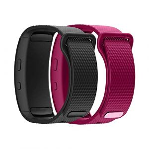 TOPsic Bracelet pour Gear Gear Fit2 Pro/ Fit2 Bracelets de Montre, Remplacement en Silicone Bande Bracelet pour Gear Fit 2 Pro SM-R365/ Gear Fit2 SM-R363 Bracelets (TOPsic, neuf)