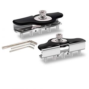 Biqing 2PCS Voiture Capot Lumi&egrave;re Braket,Universel Acier Inoxydable LED Support de Lumi&egrave;re de Travail Hors Route Support de Montage de Lampe (jose201606, neuf)