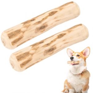MOLZINY 2pcs Bois De Cafeier Chien Jouet Bâton à Mâcher pour Chien et Chiots en Bois de Café Jouets à Mâcher pour Chiens Bois de Cafeier Chien Soin Dentaire Mastication Chien Naturel (gaojiegao, neuf)