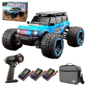 X-Verse SG201MAX Voiture t&eacute;l&eacute;command&eacute;e 1:20 55 km/h RC sans balais 4WD tout terrain tout-terrain RC Truggy RC Truck Crawler pour adultes et enfants 3 batteries (X-verse, neuf)