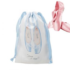 Opdestn Sac De Rangement pour Chaussures,Sac de Stockage &agrave; Cordon pour Chaussons de Danse - Poches Organisatrices Lavables Et L&eacute;g&egrave;res Antipoussi&egrave;re Accessoires De Ballet pour Latin Gym Jazz (Opdestn, neuf)