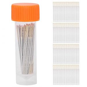 100 Pièces Aiguilles à Point de Croix, Aiguilles à Coudre en Métal Aiguilles à Broder Aiguilles à Coudre avec Boîte de Rangement(24) (Aeuyweu, neuf)