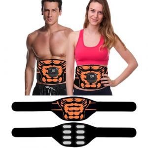 Ceinture Abdominale Electrostimulation, Electrostimulateur Musculaire Ceinture - Espaceur en Aluminium Abdominale Electrostimulation, 10 Modes 30 Niveaux Affichage de la D&eacute;pense Calorique et Alerte de (SYI STORE, neuf)
