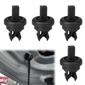 BOULESENM 4 PCS Plage Arriere Clips de Fixation Voiture, Clip de Tablette Arri&egrave;re 7705099001, Attache Plage Arriere, &eacute;tag&egrave;re Arri&egrave;re Clip Compatible pour Renault Clio/Megane Qashqai Scenic Nissan (BOULESENM_SHOP, neuf)