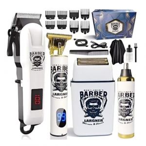 Tondeuse &agrave; cheveux professionnelle pour homme &ndash; Kits et ensembles de tondeuse &agrave; barbe, rasoirs &eacute;lectriques, tondeuse &agrave; cheveux et tondeuse en T en c&eacute;ramique, pour tondeuse de barbier (GUANGZHOUSHIJUPAIDIANQI, neuf)