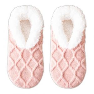 GWAWG Chaussettes chaudes et moelleuses pour femmes,chaussettes de lit antidérapantes doublées en polaire,chaussettes d'hiver épaisses en tricot pour femmes et hommes,chaussettes d'intérieur pour Noël (GWAWG, neuf)