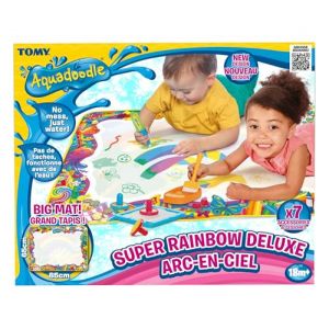AquaDoodle Tomy &ndash; tapis Arc en ciel E72772, Tapis de Dessin &agrave; Eau G&eacute;ant Arc-en-Ciel, Coloriage G&eacute;ant, Tapis d'&Eacute;veil Adapt&eacute; aux Enfants d&egrave;s 18 Mois (Miller Rock, neuf)