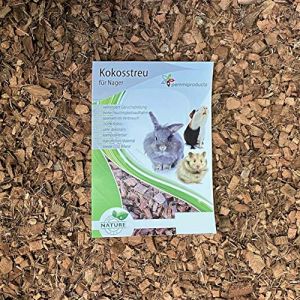 Litière de Noix de Coco Grossier, 50 litres (0,56 Euros/Litre), s’utilise comme revêtement pour Les sols de Cage, notamment Les Cages à Lapins, cobayes, Hamster, dègues, Rats et Autres rongeurs (Deko-Schnee-Shop, neuf)