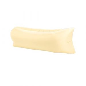 Hiseng Canapé Gonflable Camping Exterieur Hamac Gonflable Fauteuil Gonflable Portable Gonflable Transat Gonflable pour Plage Voyager Randonnée Parties de Piscine Jardin (Beige,200x70cm) (Hiseng, neuf)