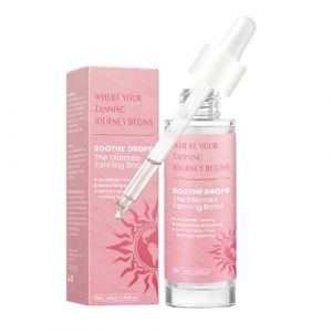 Gouttes Autobronzantes pour le Corps,Autobronzant Liquide Sans Soleil - 60ml Booster Hydratant Naturel Résistant À L Eau Pour Jambes Et Visage Quotidien Maison Voyage Douche Vacances Plage (chaojiu, neuf)