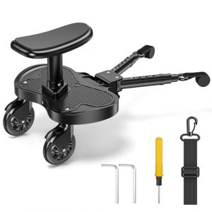Planche Poussette Universelle,Skate Poussette Universelle, Portable Kiddy Boards,avec Sangle de Suspension,Rotation à 360,Planches à Roulettes pour bébé pour Enfants de 2 à 6 Ans (25kg) (SHINING UNIVERSE Limited, neuf)