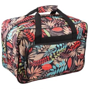 TNTGMG Sac de transport pour machine à coudre avec poignées et plusieurs compartiments de rangement, 46 × 23 × 32 cm, en tissu Oxford, organisateur d'accessoires de couture ou outil de couture, rouge (TNTGMG, neuf)