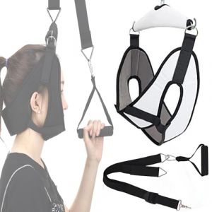 WDEC Appareil de Traction Cervicale, Dispositif de Traction Cervicale au Dessus de la Porte pour un Usage Domestique, kit Complet de Traction Cervicale de Hamac de Soulagement du Cou (WDEC, neuf)