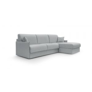 Canapé d'angle convertible et réversible tissu recyclé déhoussable Arthur