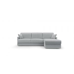 Canapé d'angle convertible et réversible tissu recyclé déhoussable Arthur