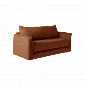 Canap&eacute; d&eacute;plimousse velours c&ocirc;tel&eacute; Onyx