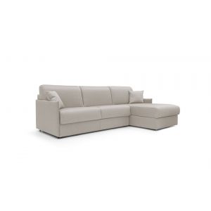 Canapé d'angle convertible et réversible tissu recyclé déhoussable Arthur