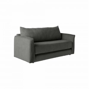 Canap&eacute; d&eacute;plimousse velours c&ocirc;tel&eacute; Onyx